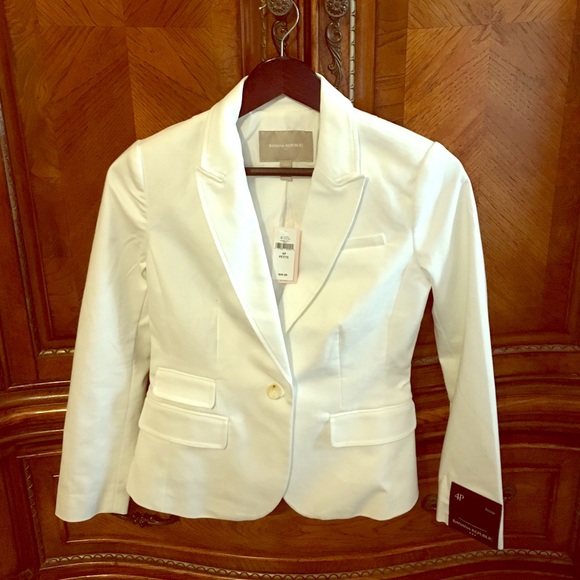 NWT Banana Republic White Blazer