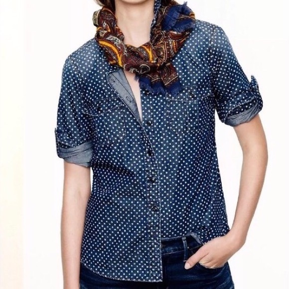 J. Crew Tops - J. Crew Keeper Chambray Shirt