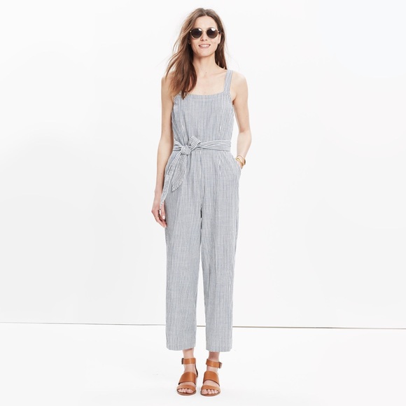Madewell Muralist Jumpsuit in Stripe💙❤💜