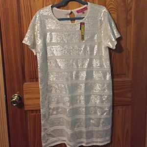 NWT Catherine Malandrino winter white dress