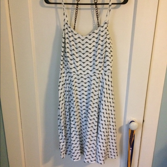 White and black sundress