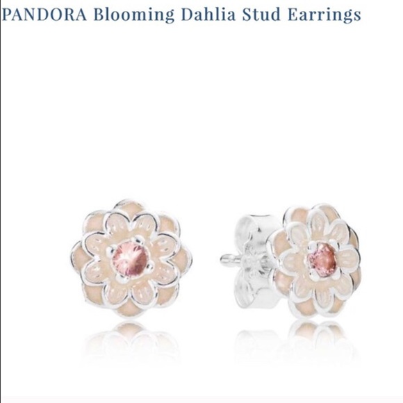 Pandora blooming dahlia earring studs