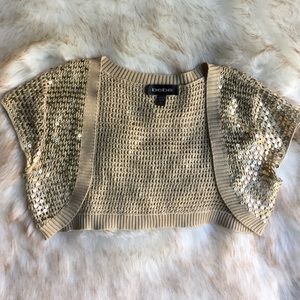 Bebe Sequin Shrug