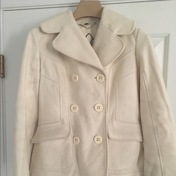 Cream Guess Pea Coat size small