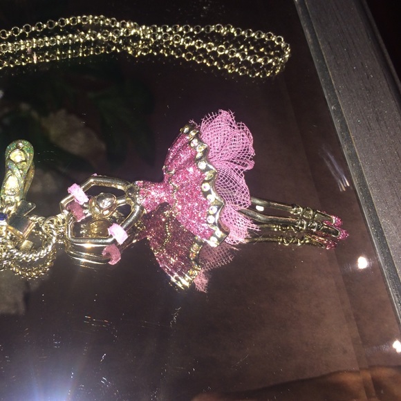 Betsey Johnson ballerina necklace