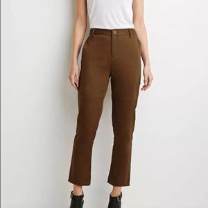 Forever21 Tonal Top-Stitch Utility Pants