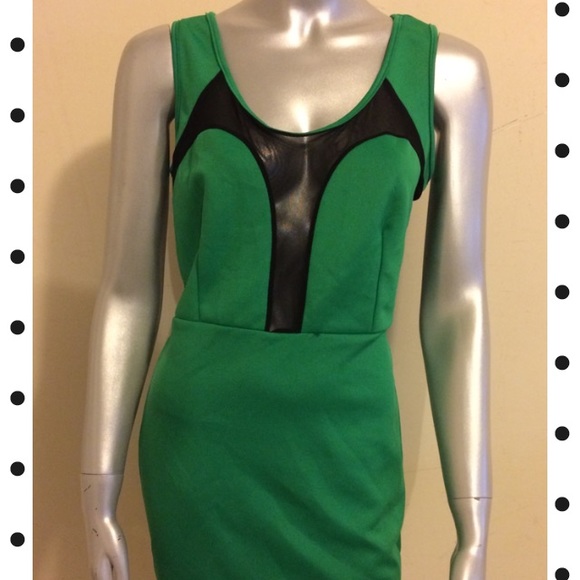 Green Mesh Dress