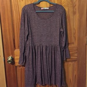 Free People purple striped dress / tunic sz large