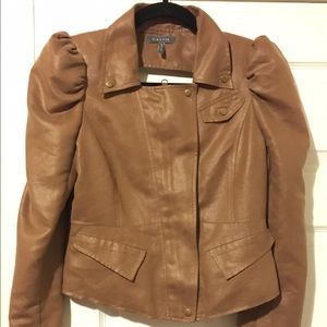 Garcia mocha brown back cutout blazer