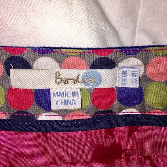 Boden A-line blue skirt. Size 4