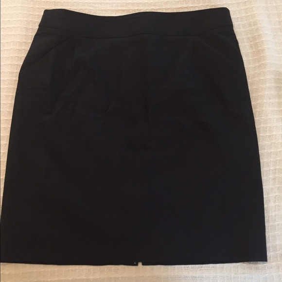 J. Crew Black Pencil Skirt