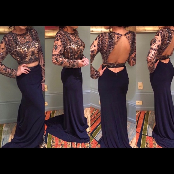 Two Piece Prom Dress - Picture 5 of 5