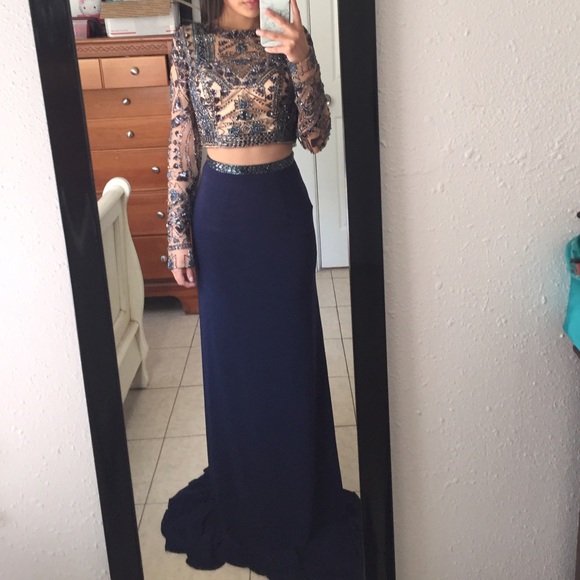 Two Piece Prom Dress - Picture 3 of 5