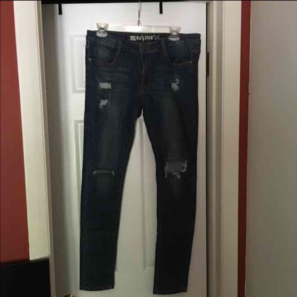 Machine skinny jeans