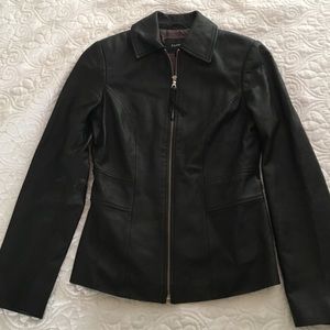 Express black leather jacket size 4