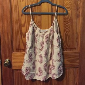 NWT Loft tank top paisley size XL