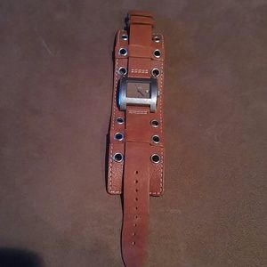 Fossil leather watch