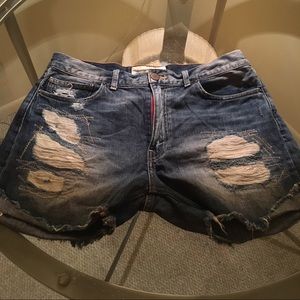 Free people Distressed shorts