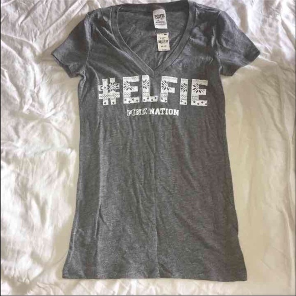 NWT VS PINK #elfie tee