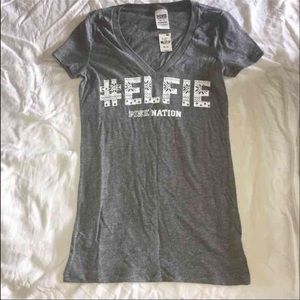 NWT VS PINK #elfie tee