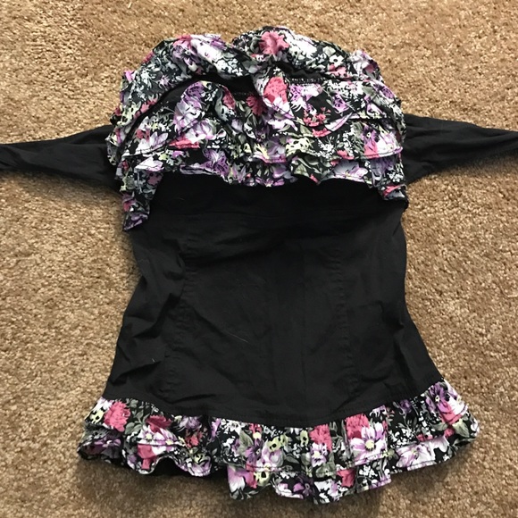 Low back bodice top