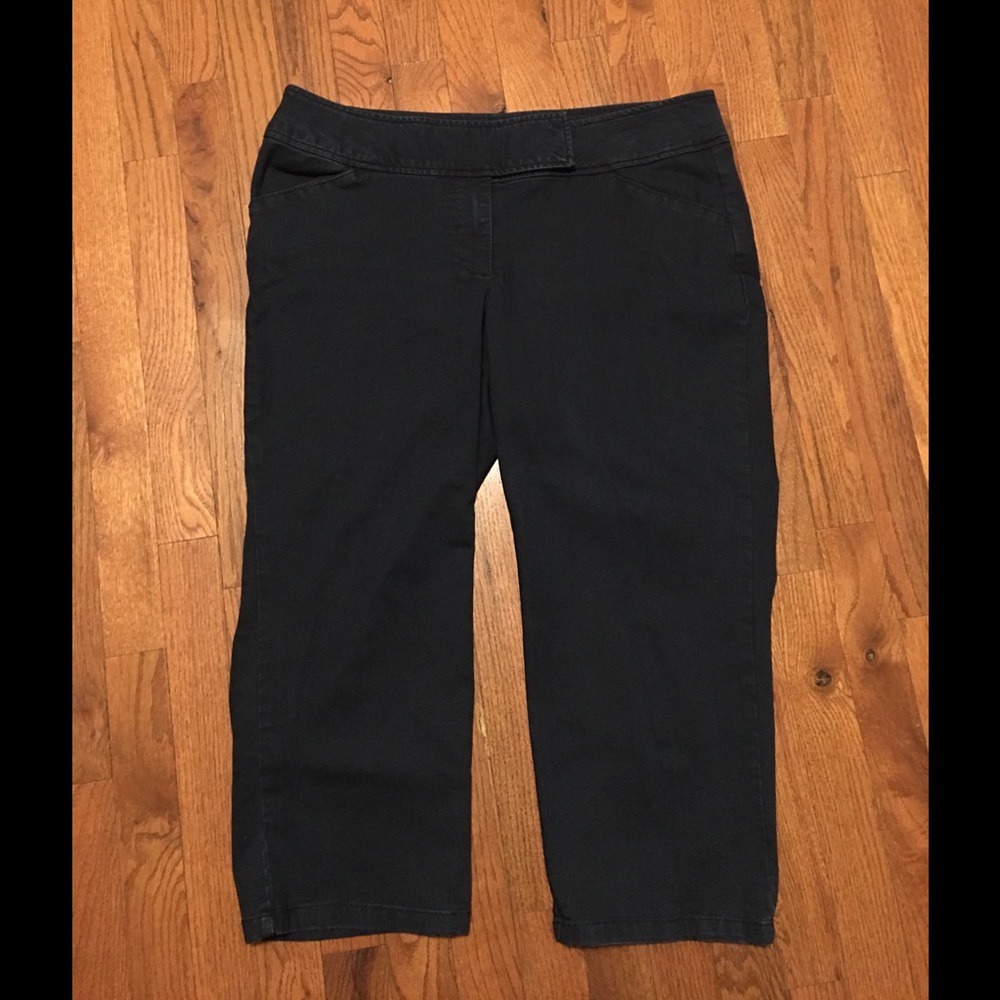 Dressbarn Woman Size 14 Signature denim Capri.