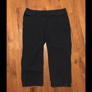 Dressbarn Woman Size 14 Signature denim Capri.