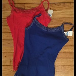 TWO NWT Justice Camisoles size 14
