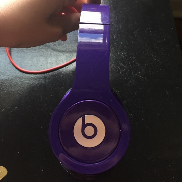 Purple wired Beats By Dre