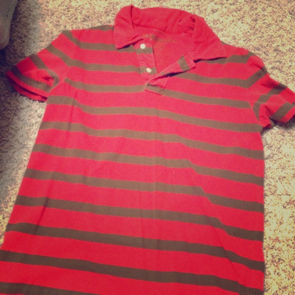 Men's American Eagle striped polo