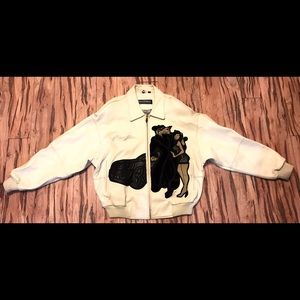 Pelle Pelle-Marc Buchanan-Ivory Vintage Jacket 46