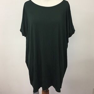 New dark green top
