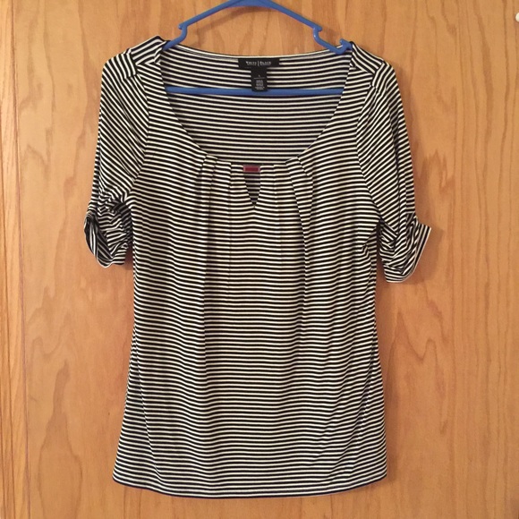 White House Black Market Striped Shirt