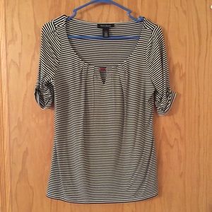 White House Black Market Striped Shirt