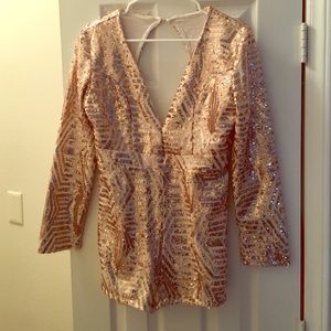 Sequin Gold Bodysuit