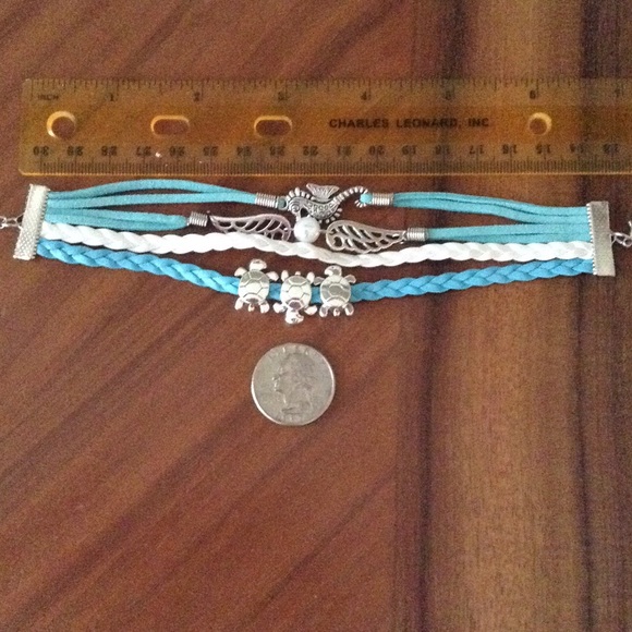🐢Ocean Breeze Bracelet, 6.75" + 2" Long - Picture 2 of 4