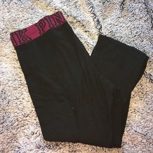 Victoria secret pink leggings (Black)