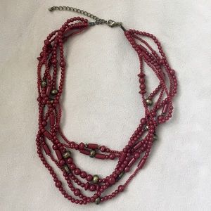 Red and gold necklace