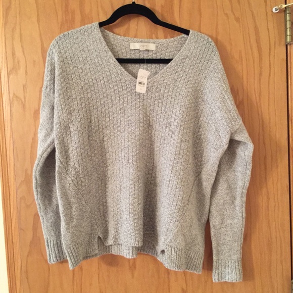 Ann Taylor Loft Grey Sweater