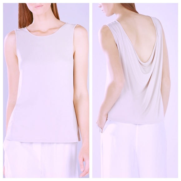 Grey BCBG Cowl Back Top