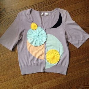 Anthropologie -Moth - Short Sleeve Sweater
