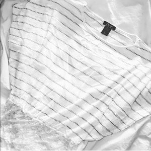 Deb, White top with silver details