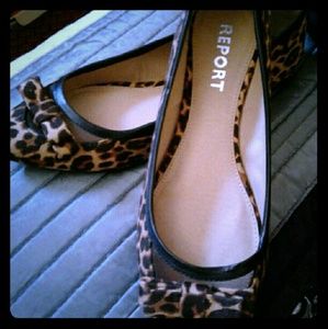 Cheetah print flats