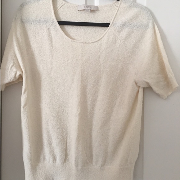 Short-Sleeve Cotton Sweater