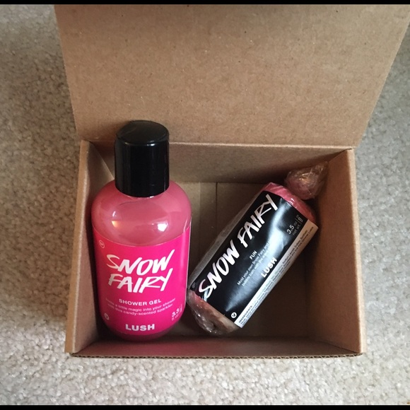LUSH Snow Fairy Shower Gel and Bubble Bath Set NEW