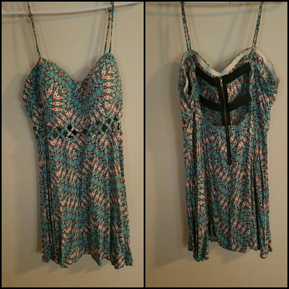 Material Girl Blue Mini Dress