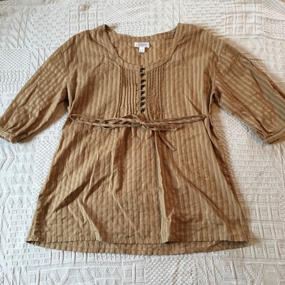 Tan Ann Taylor Blouse