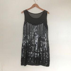 Sequin Shift Dress