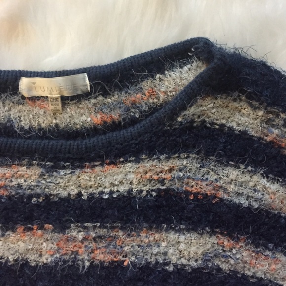 WORN ONCE Lumière Fuzzy & Cozy Striped Sweater - Picture 2 of 3