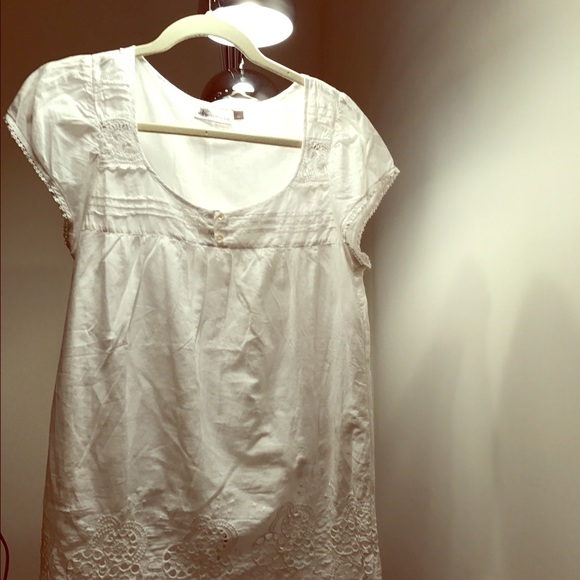 White cotton shirt size M - new